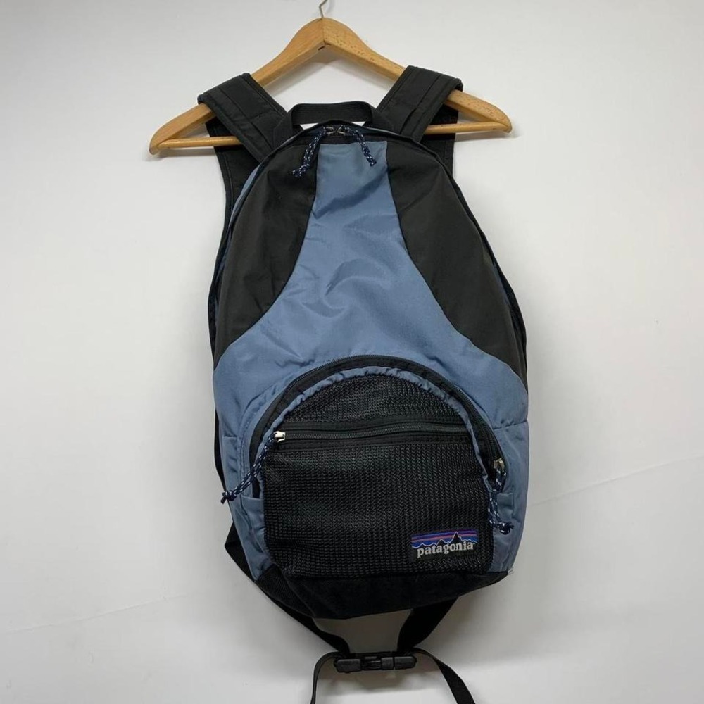 Vintage Patagona Day Pack‎ Blue Black Backpack SP01